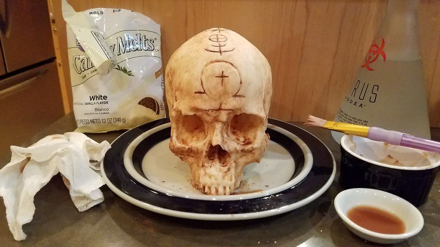 I Made A Skull Cake And Brought It To Work To Scare My Coworkers I Made A Skull Cake And Brought It To Work To Scare My Coworkers