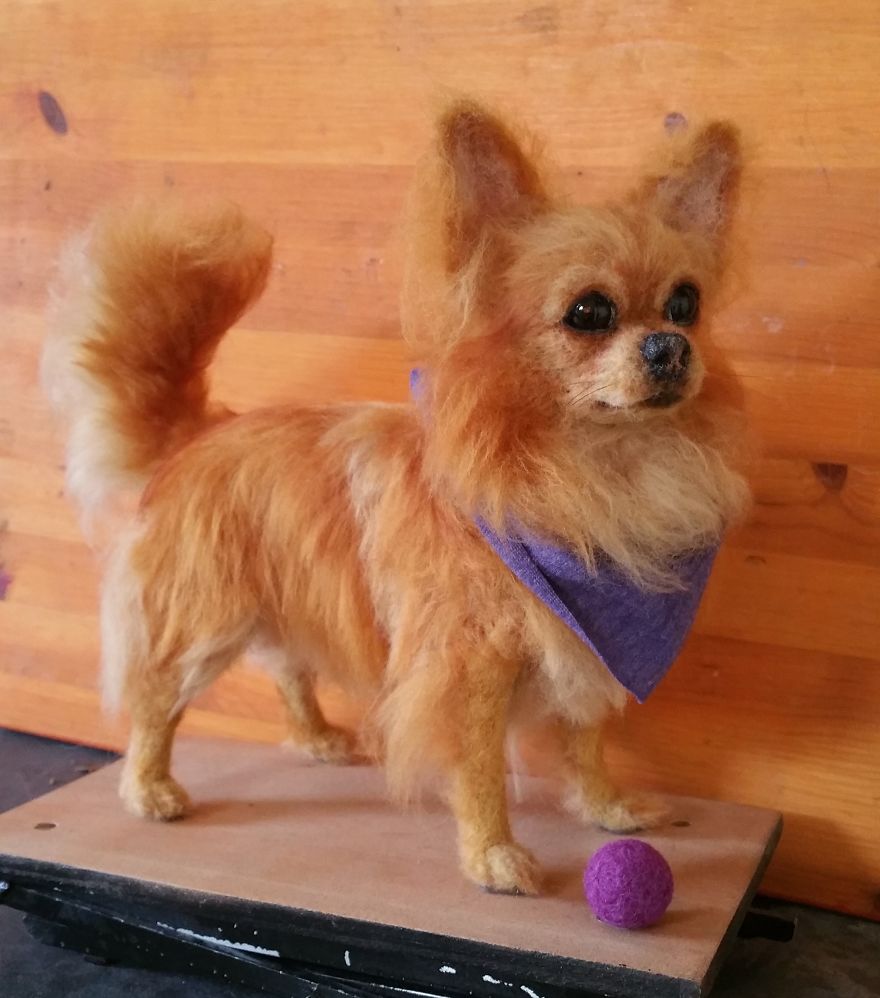 I Needle-Felt Little Dogs