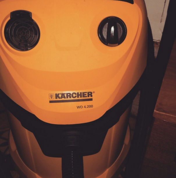 He's So Happy With His Cleaning Job