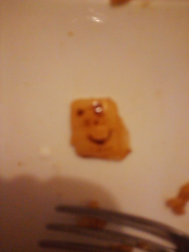 After Eating Chinese Food Found This Happy Little Piece Of Onion