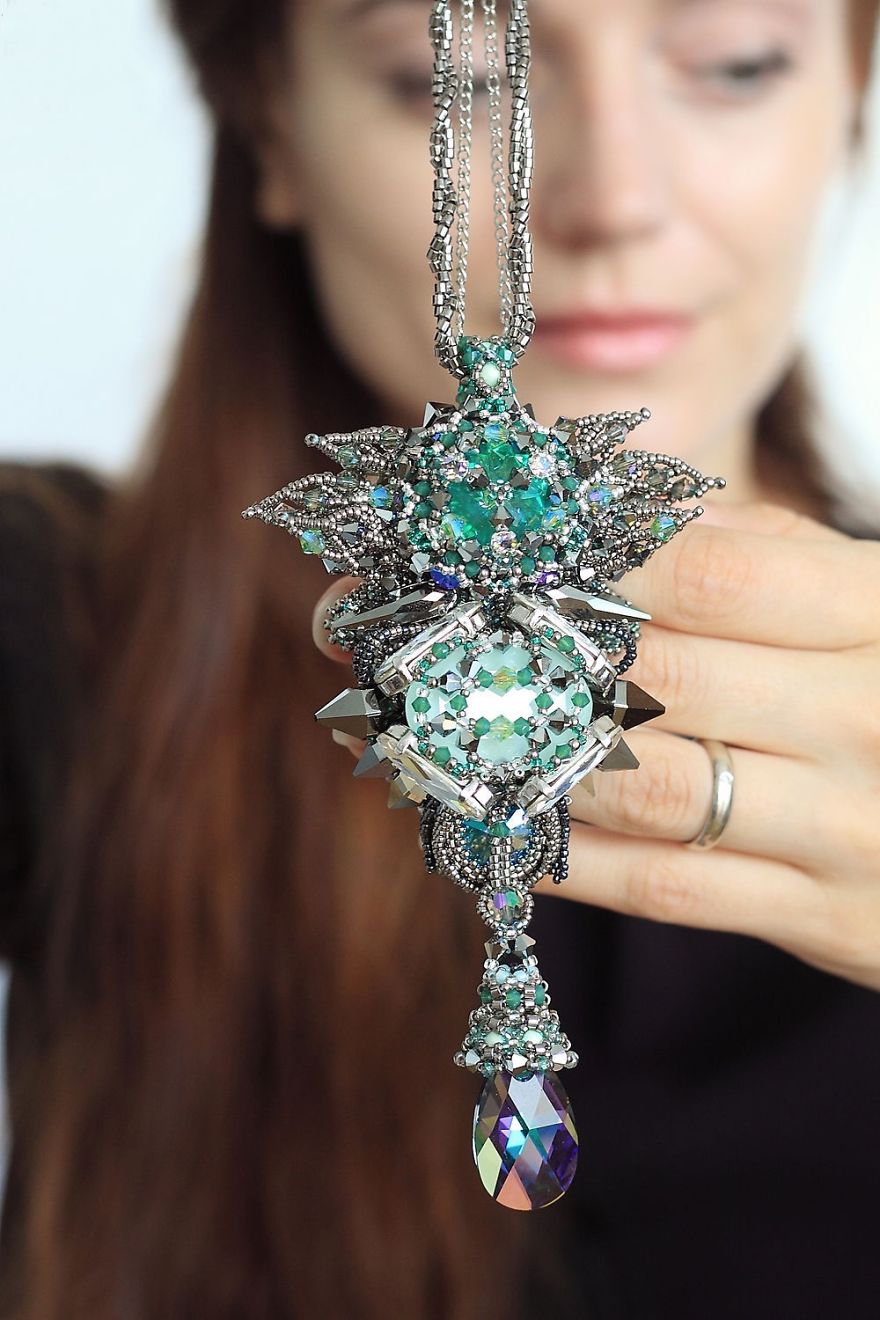 Gorgeous Seed Bead Webs: 12 Amazing Jewelries By Apollinariya Koprivnik