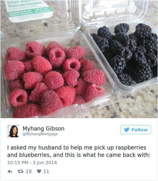 Raspberries And Blueberries