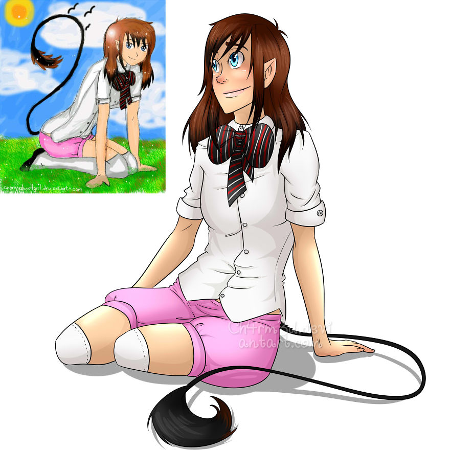 5 Years Difference, Same Character. @ch4rm3dart