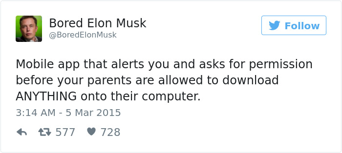 Bored Elon Musk Tweets