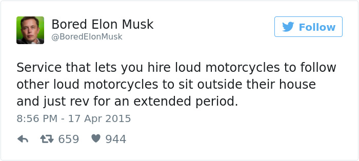 Bored Elon Musk Tweets