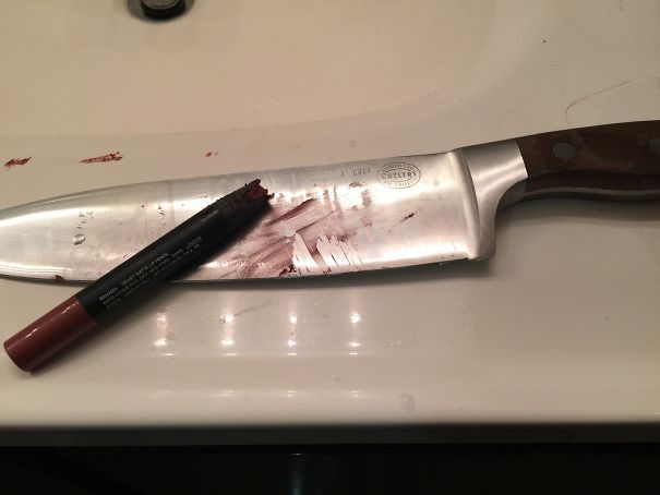 Girlfriend Asked Me To Sharpen Her Lipstick