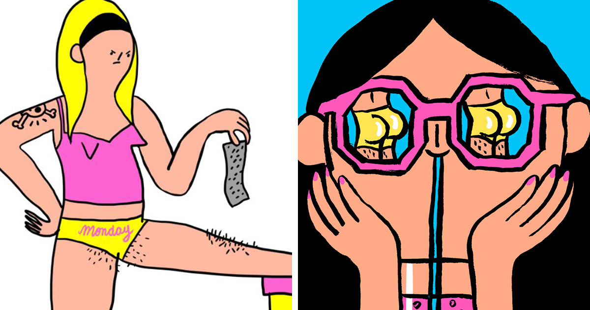 Illustrator Shows The Hidden Side Of Women That Society Doesn’t Want To See