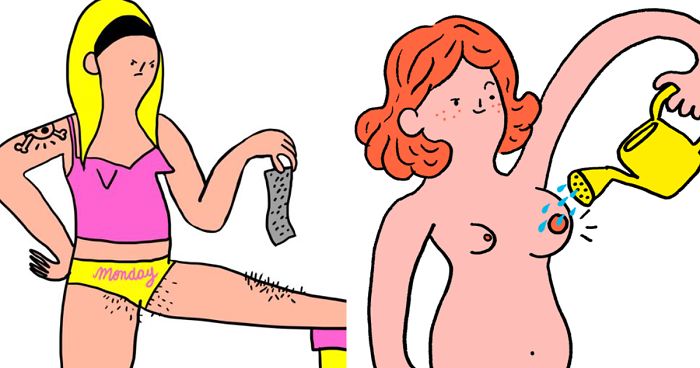Illustrator Shows The Hidden Side Of Women That Society Doesn’t Want To See