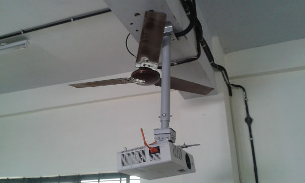 This Is How They Installed The Projector In Our Engineering College