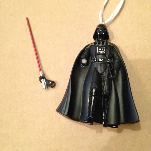 This Ornament Fell Off The Tree, And Broke Like This. Christmas Understands Irony!