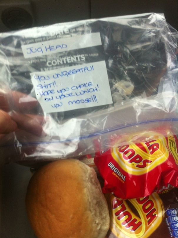 My Wife Has Made Mine And Our Children's Lunches For Over 7 Years Now, Yesterday I Moaned About The Sandwiches Being Too Bland. Today I Got This