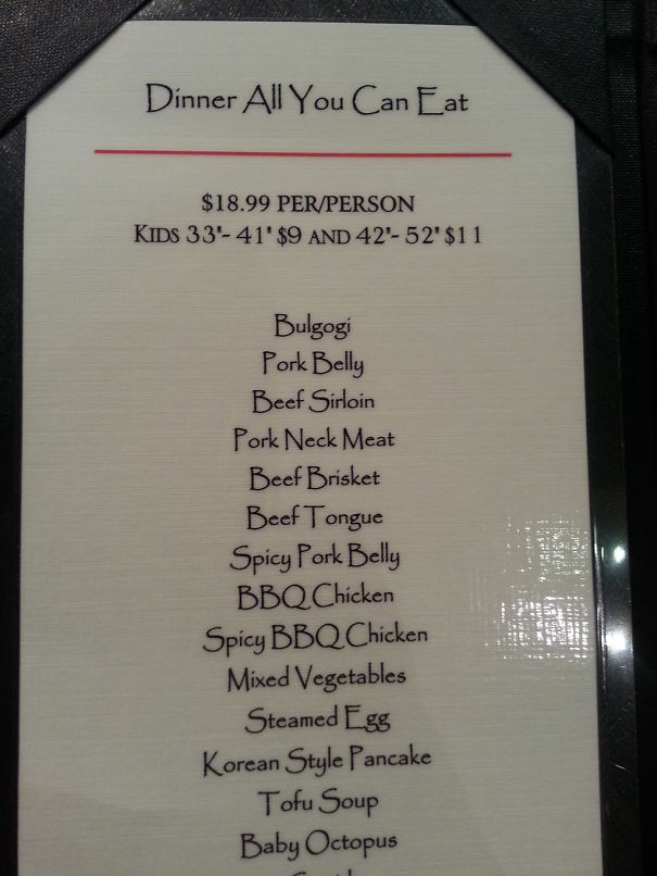 This Korean Barbeque Restaurant Charges Children By Height, Not Age