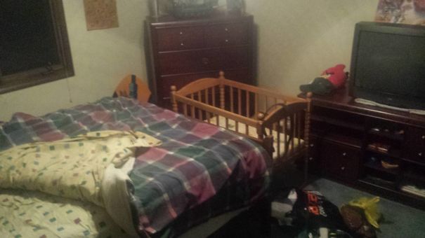 So I Come Home To My Room For The Holidays To This... I Think My Mom Either Has A Twisted Sense Of Humor, Or She's Getting Impatient