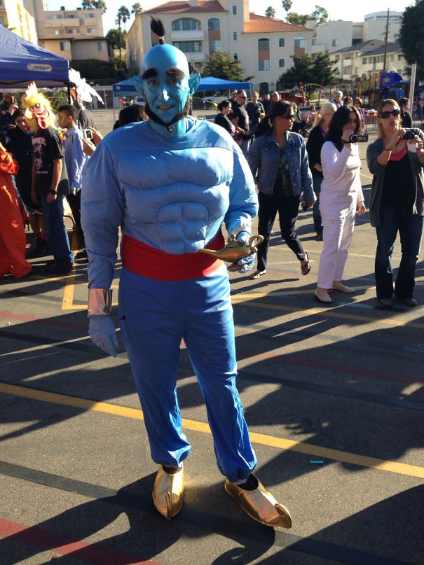 My Daughter's 4th Grade Teacher (In His Late 50s) Woke Up 4 Hours Early To Do His Costume, He Also Goes To Every One Of His Students' Events, Regardless If They Are School Related Or Not. He Loves What He Does And He Deserves A Teacher Of The Decade Award