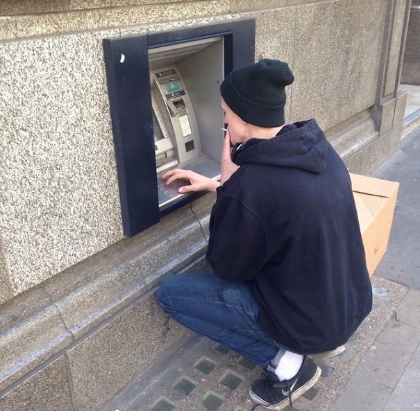 My Boyfriend Is Tall, But What Is Going On With London Cash Machines