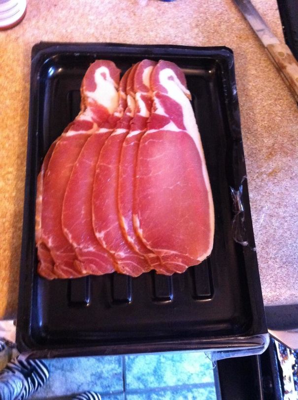 This Bacon Looks Like Penguins