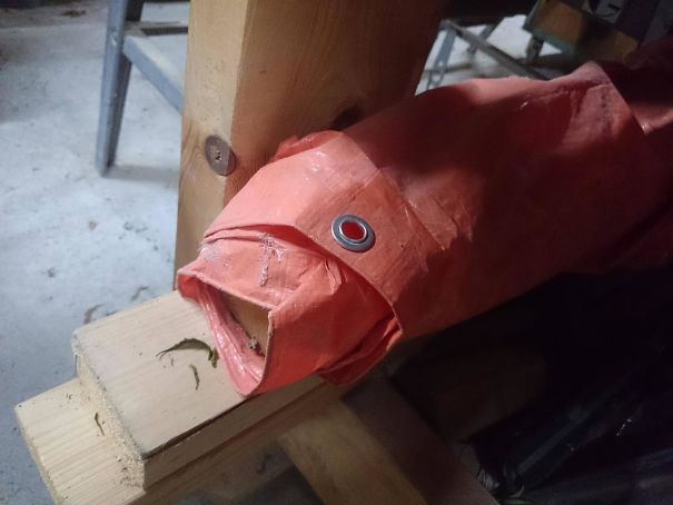 This Rolled Up Plastic Sheet Really Looks Like A Fish