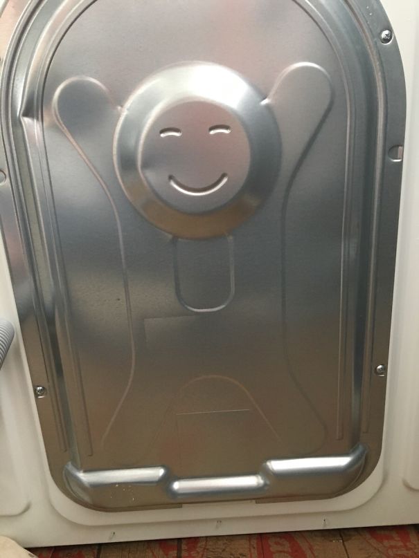 My Washing Machine Has A Smiling Man On The Back