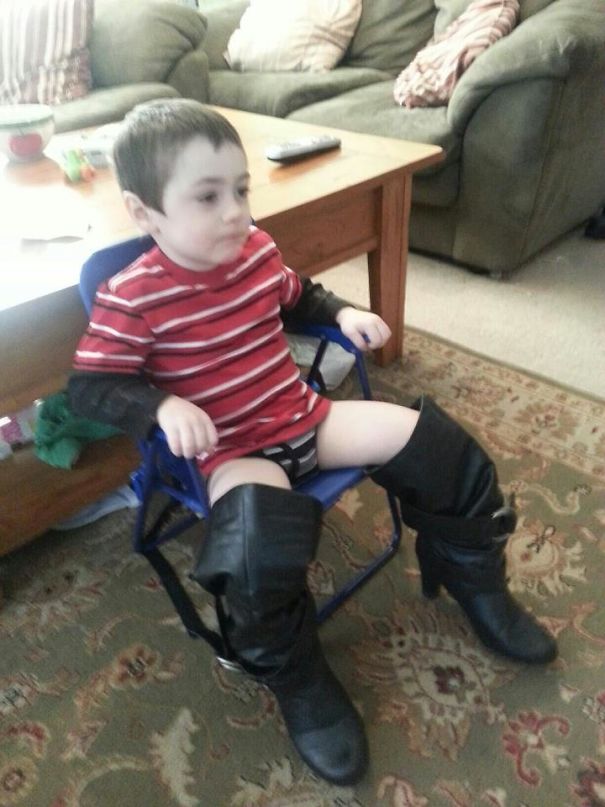 Found My Son Sitting Like This Today