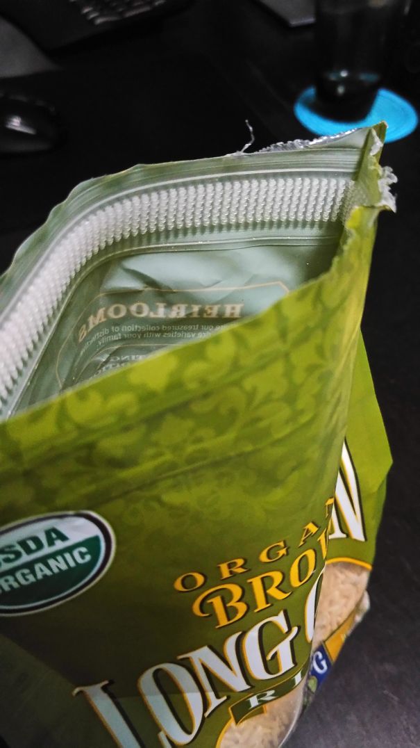 My Bag Of Rice Closes With Velcro