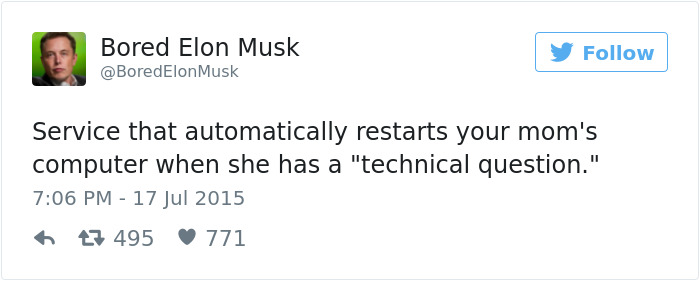 Bored Elon Musk Tweets
