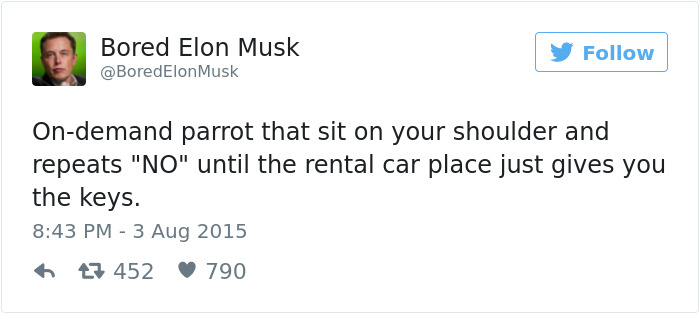 Bored Elon Musk Tweets