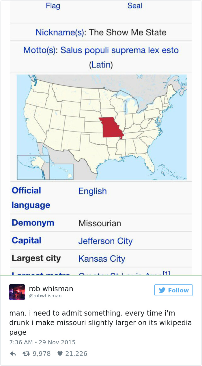 Funny Wikipedia Edits