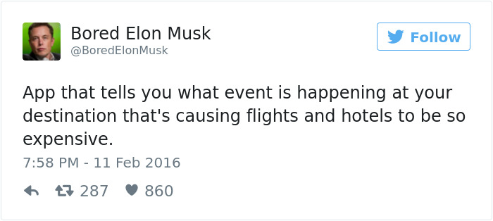 Bored Elon Musk Tweets