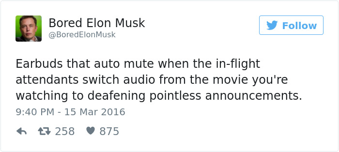 Bored Elon Musk Tweets