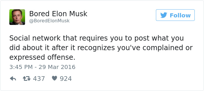Bored Elon Musk Tweets