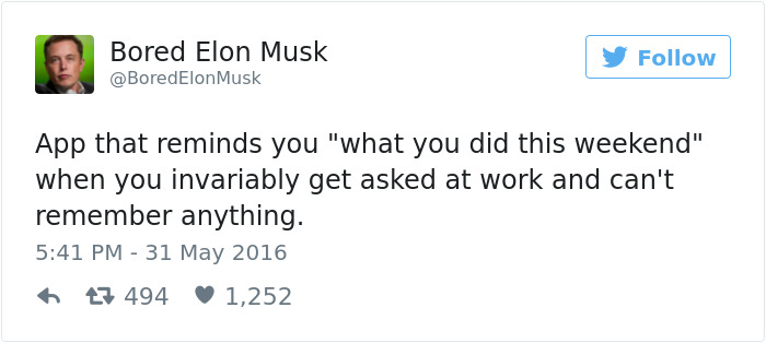 Bored Elon Musk Tweets