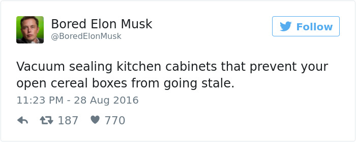 Bored Elon Musk Tweets