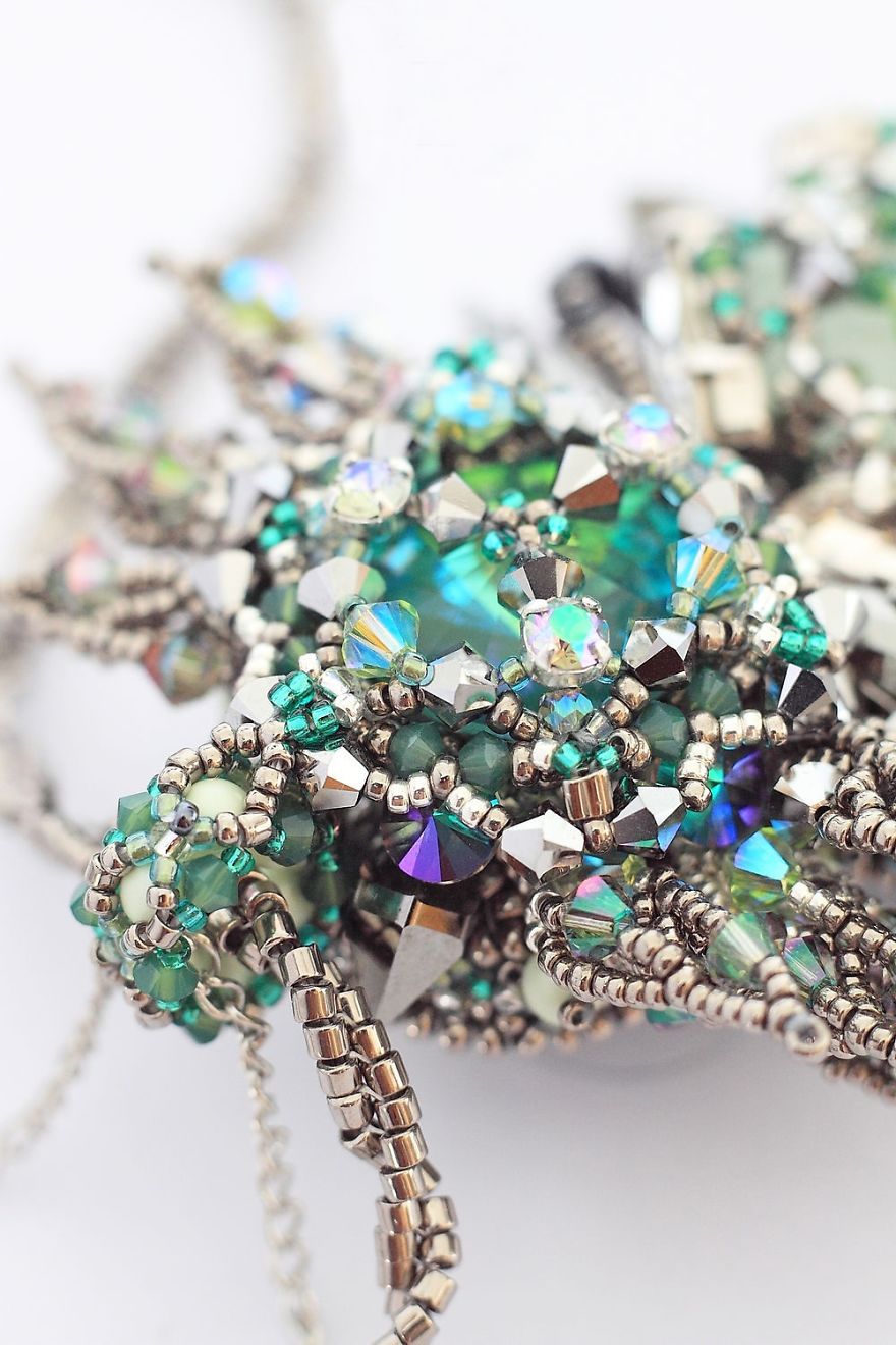 Gorgeous Seed Bead Webs: 12 Amazing Jewelries By Apollinariya Koprivnik