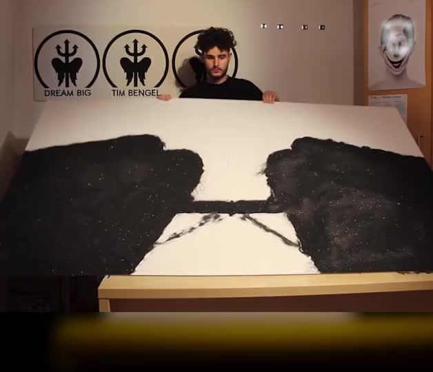 Stunning Sand And Gold Painting Technique