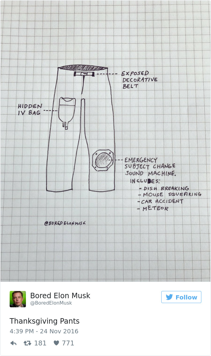 Bored Elon Musk Tweets