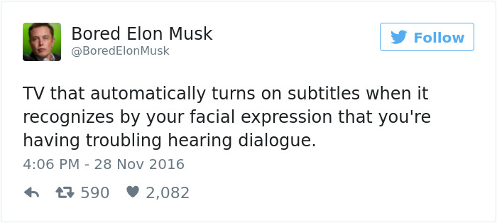 Bored Elon Musk Tweets