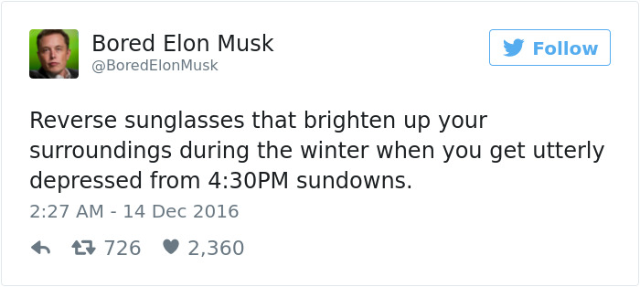 Bored Elon Musk Tweets