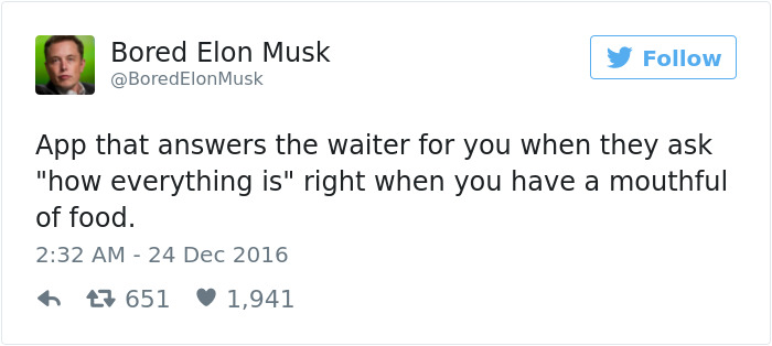 Bored Elon Musk Tweets