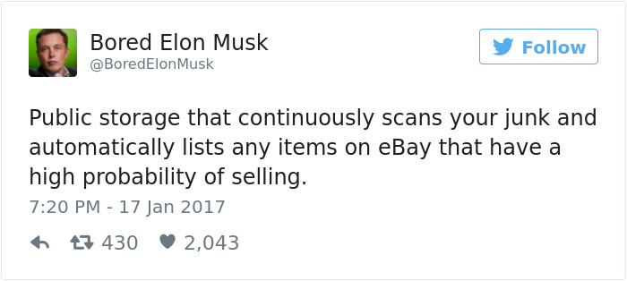 Bored Elon Musk Tweets