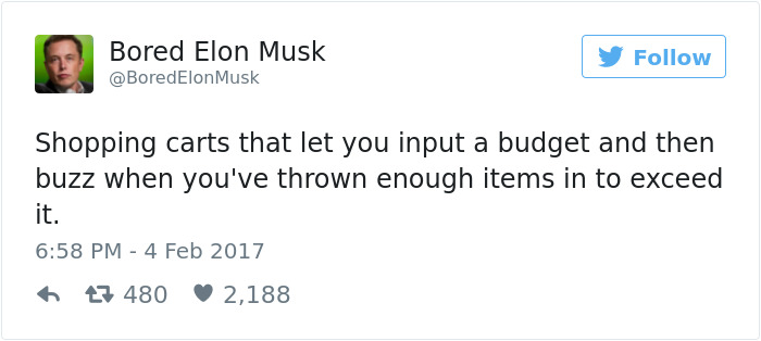 Bored Elon Musk Tweets