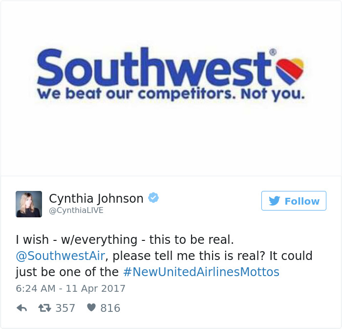 United Airlines Motto