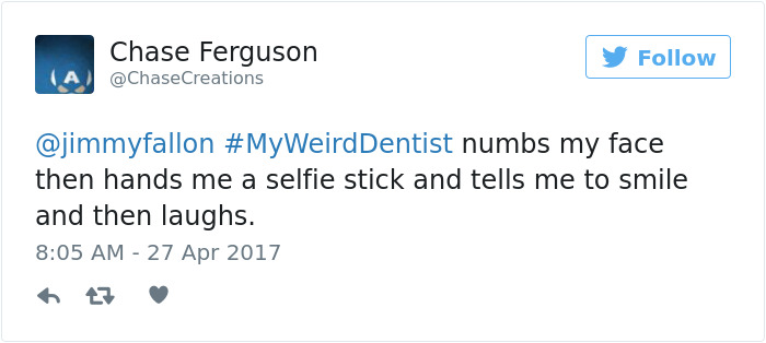 Funny-my-weird-dentist-tweets-jimmy-fallon