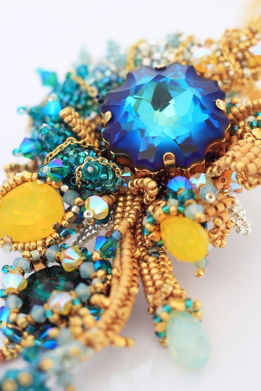 Gorgeous Seed Bead Webs: 12 Amazing Jewelries By Apollinariya Koprivnik