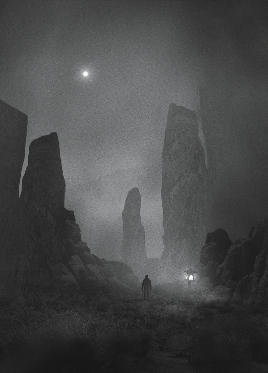 Artist Create Imaginary World To Illustrate His Depression, And It's Freaking Awesome!