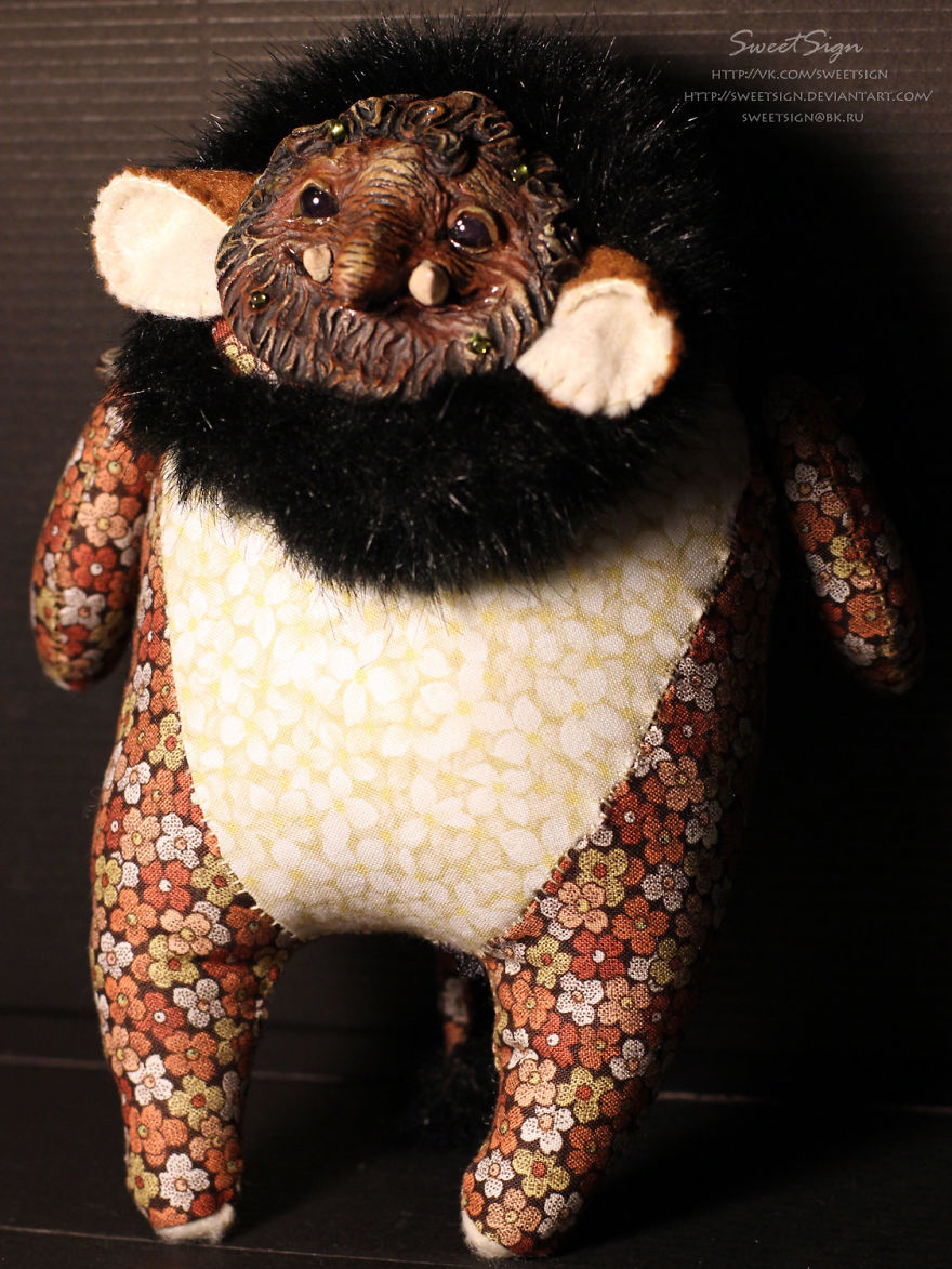 Axolotl Baby, Ooak Poseable Doll