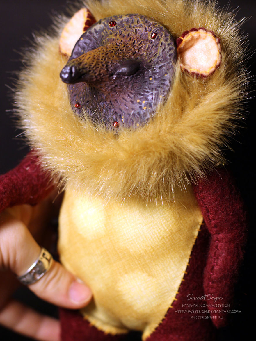 Axolotl Baby, Ooak Poseable Doll