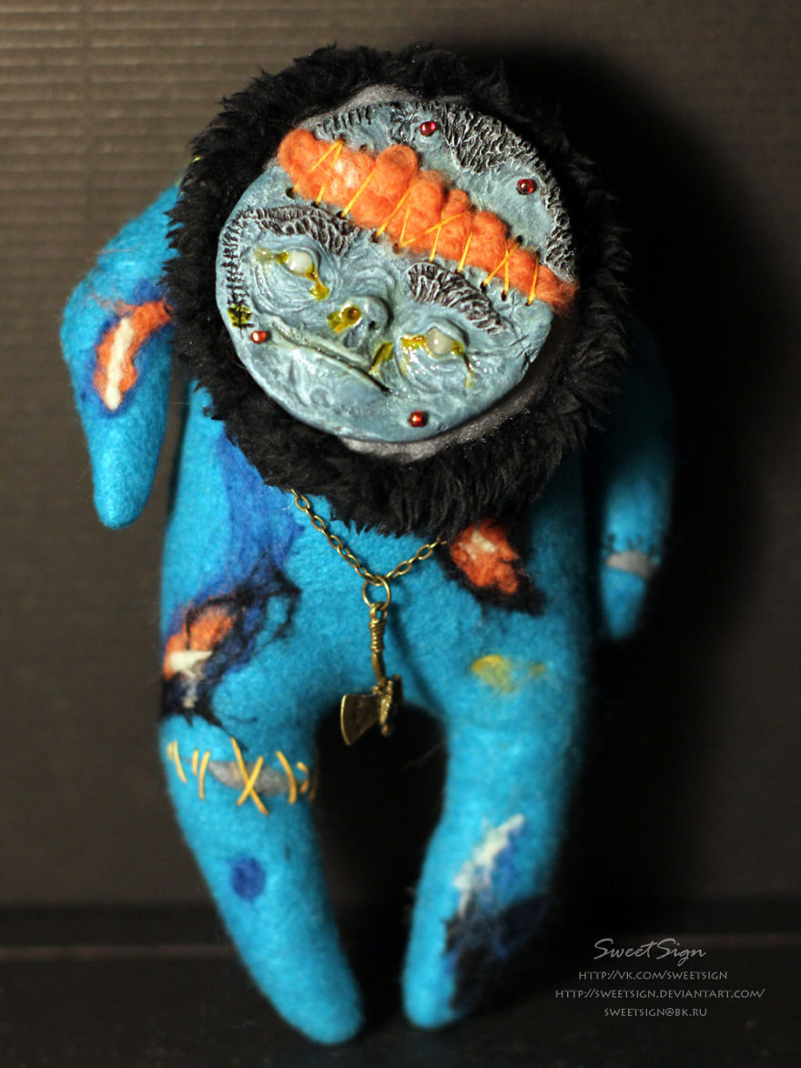 Axolotl Baby, Ooak Poseable Doll