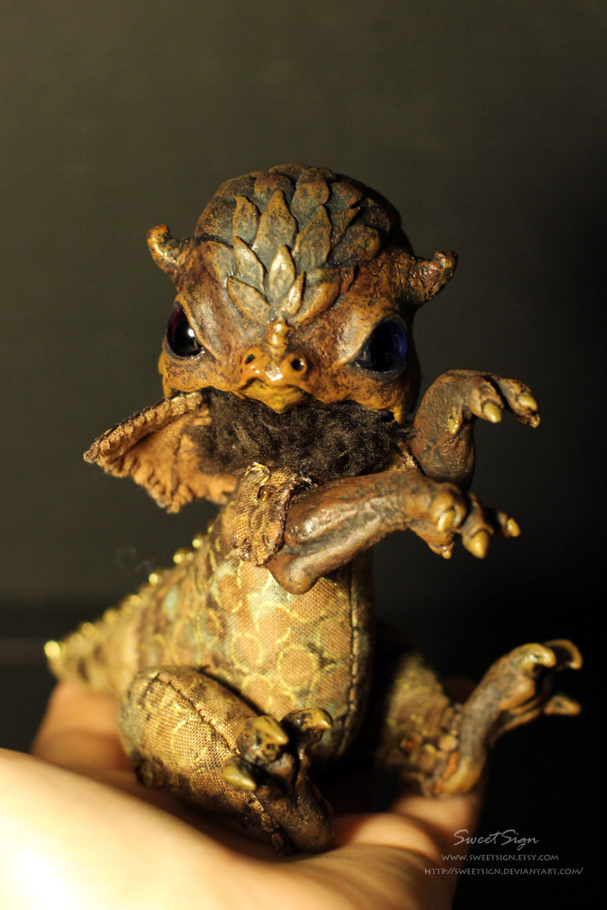 Axolotl Baby, Ooak Poseable Doll