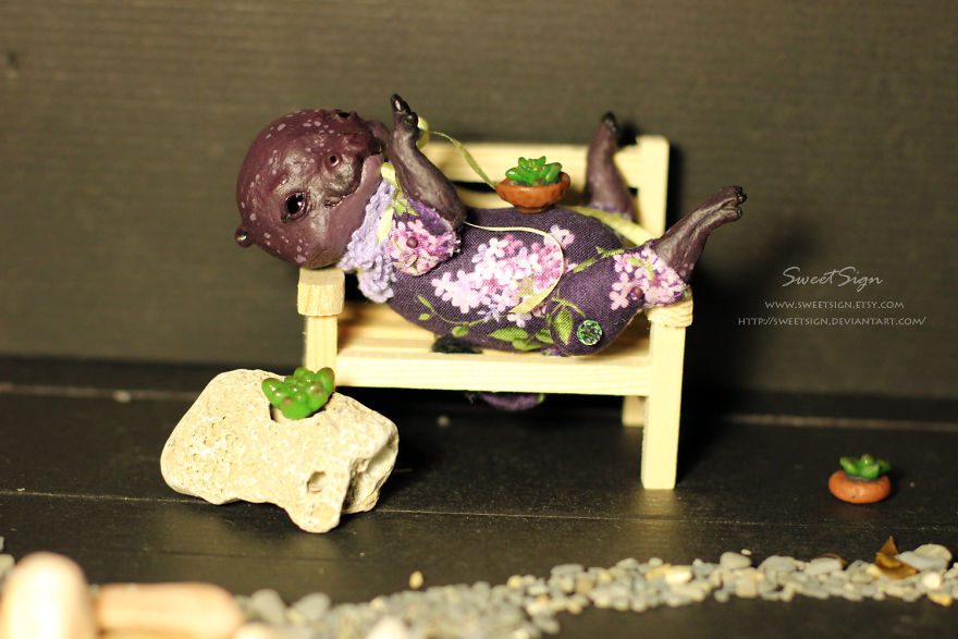 Axolotl Baby, Ooak Poseable Doll