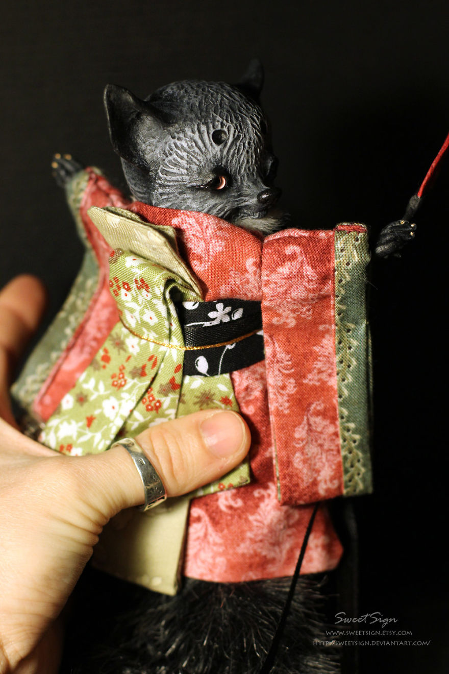 Axolotl Baby, Ooak Poseable Doll